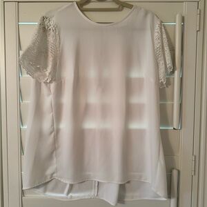 Michael Kors white blouse. Size large